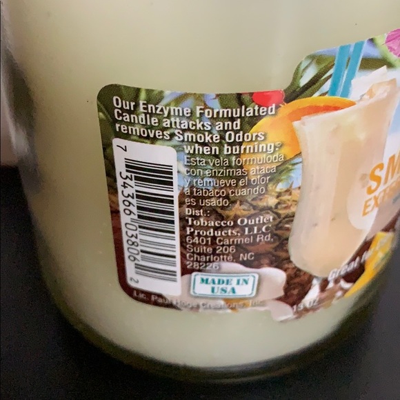 Piña Colada Smoke Odor Candle LIMITED EDITION - Picture 3 of 5